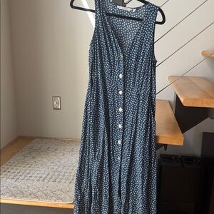 & Other Stories Navy Floral Dress